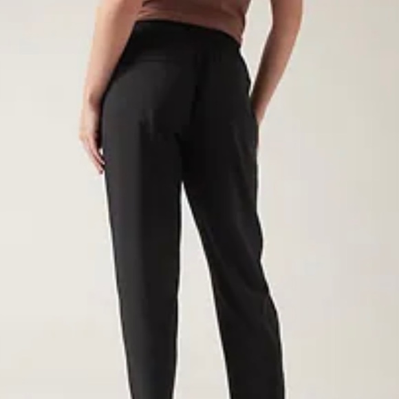 Athleta Brooklyn Ankle pant black pull on jogger pant size 0 - Picture 4 of 16
